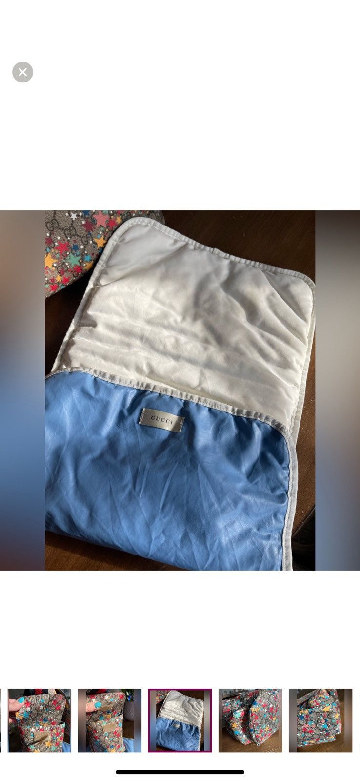 Gucci GUCCI GG Supreme Star Diaper Bag Size ONE SIZE - 7 Thumbnail