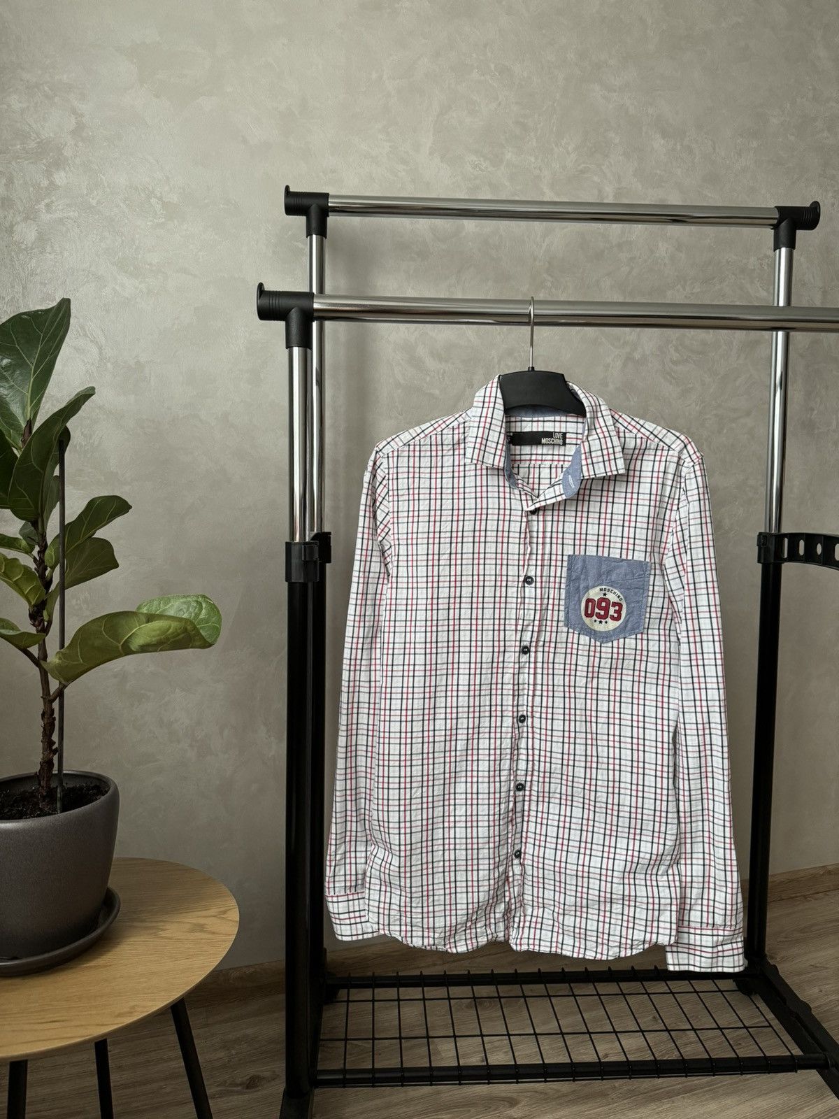 Moschino Love Moschino Check Print Pocket Button Up Shirt Size US S / EU 44-46 / 1 - 2 Thumbnail