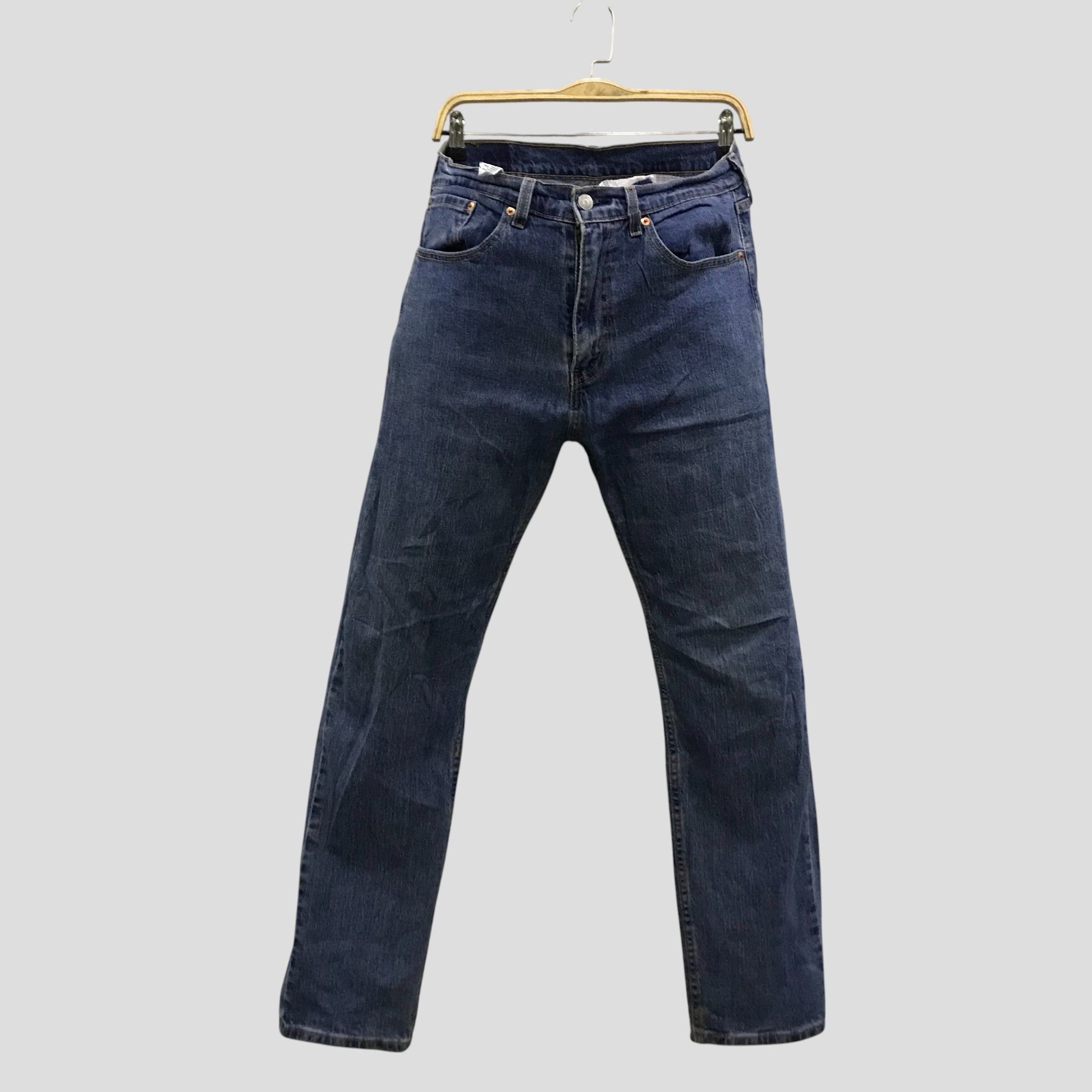 Levi's Levi’s 505 Regular Fit Straight Leg Jeans Dark Wash Size US 32 / EU 48 - 1 Thumbnail
