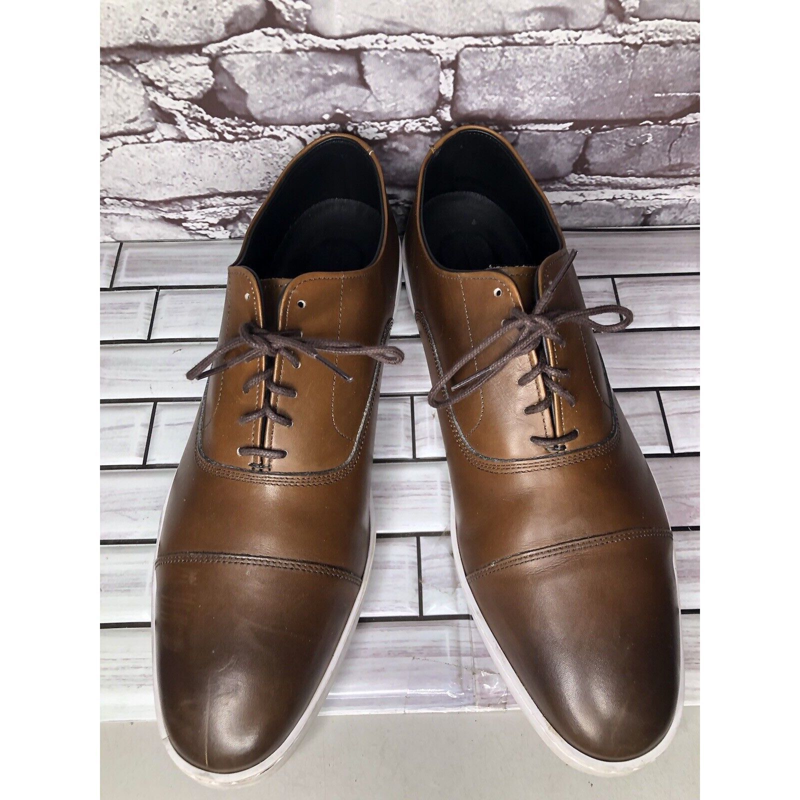 Allen Edmonds Allen Edmonds Park Avenue Brown leather Oxford Dress Sneaker Size US 13 / EU 46 - 11 Thumbnail