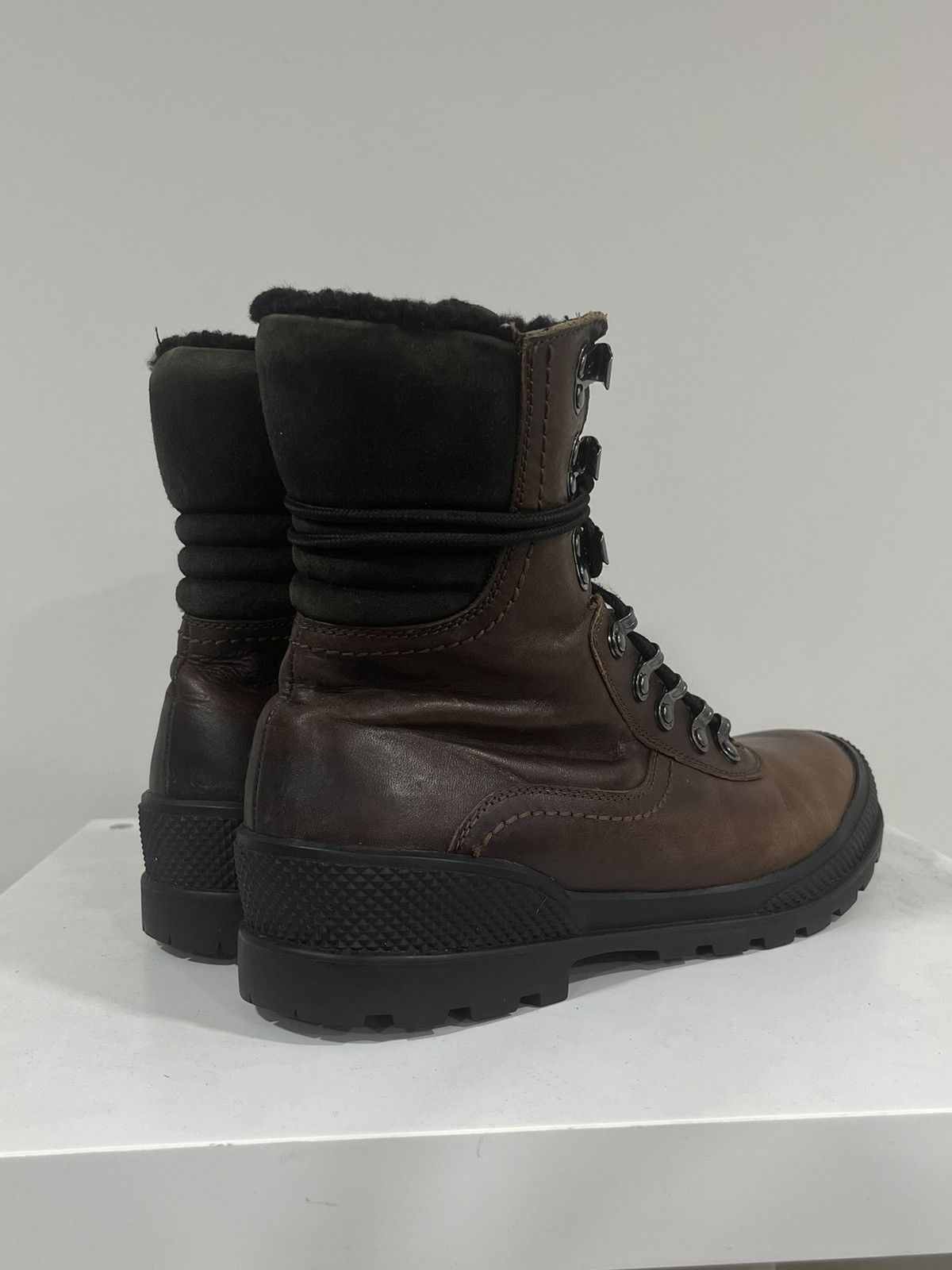 John Varvatos Shearling Lined Leather Hiking Boot. 9.5 Size US 9.5 / EU 42-43 - 8 Thumbnail