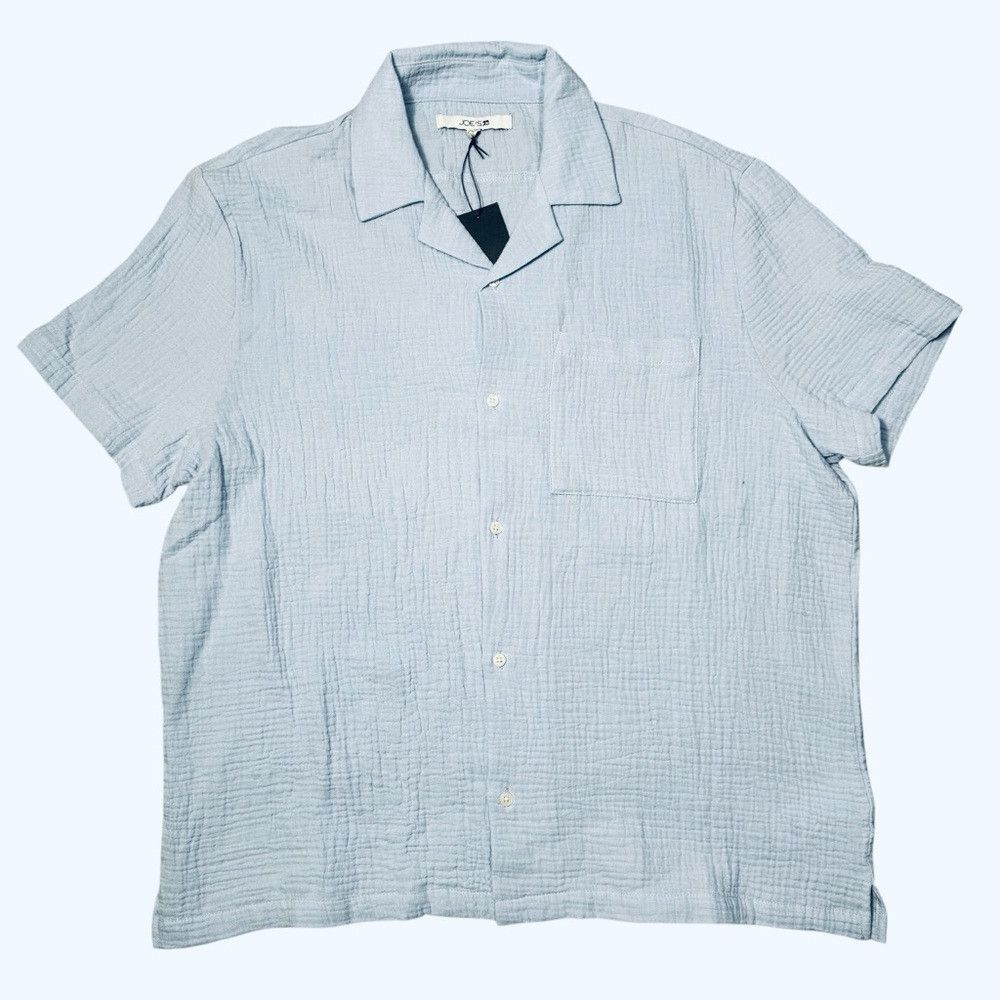 Joe's NWT New $158 Joe's Cotton Gauze Camp Sky Blue Shirt Size XX Size US XXL / EU 58 / 5 - 2 Thumbnail