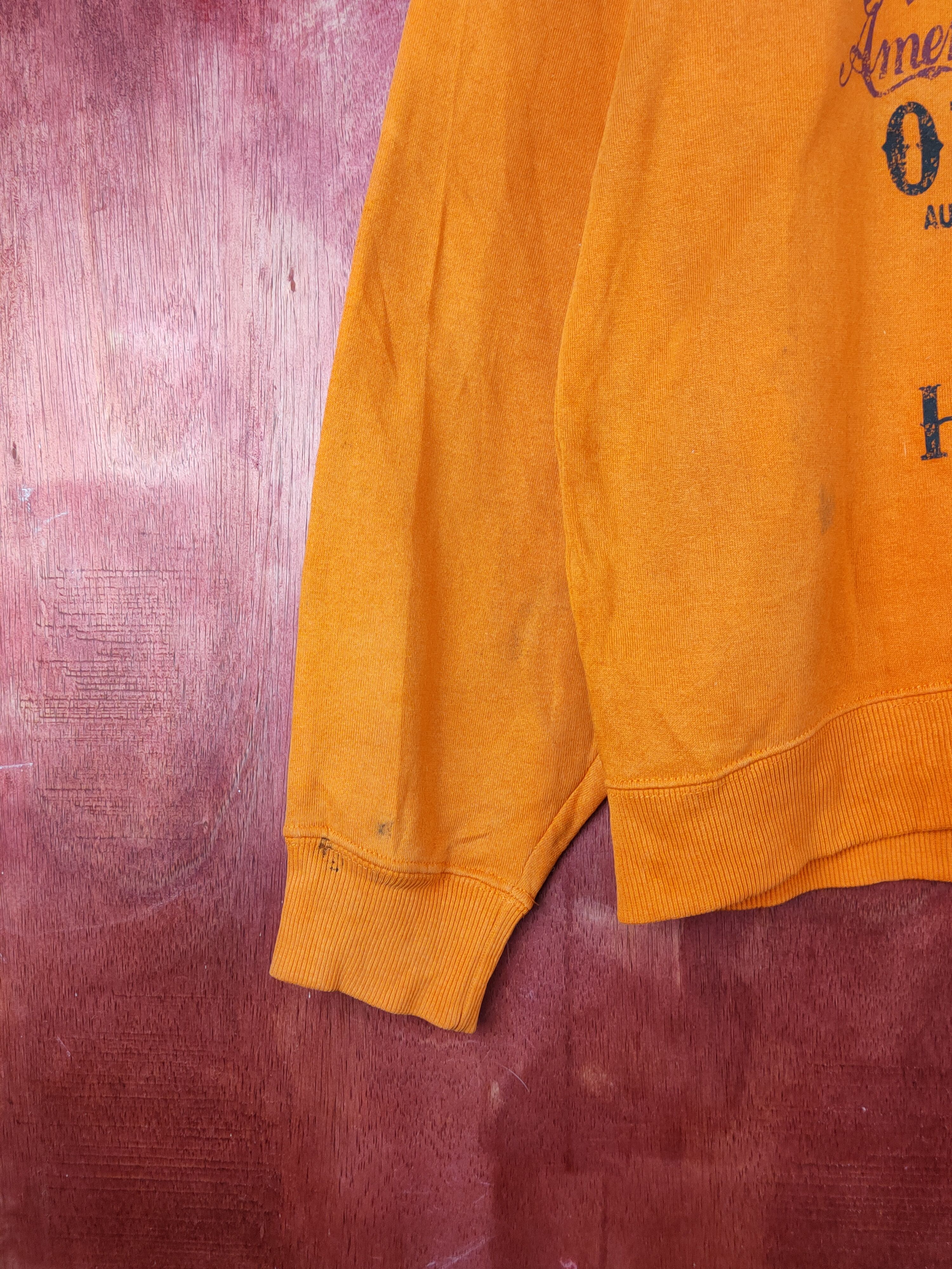 Japanese Brand Zeky Freesual Orange Sweatshirts #S2042 Size US L / EU 52-54 / 3 - 5 Thumbnail
