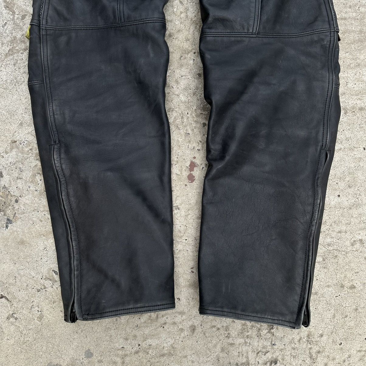 Vintage Vintage Moto Leather Pants Overalls Size 50 Gore Tex Y2K 00s Size US 34 / EU 50 - 9 Thumbnail