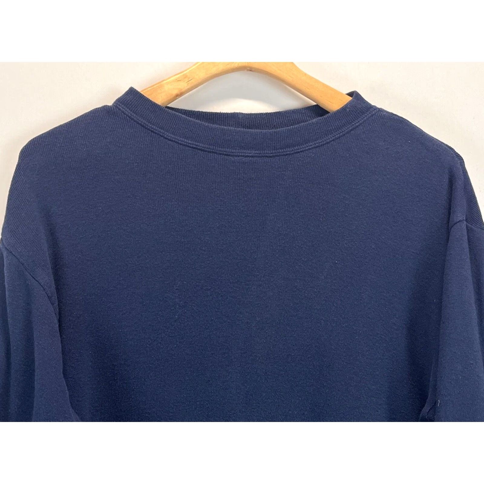 Vintage VINTAGE Columbia Knit Pullover Shirt Large Mens Navy Blue Long Sleeve 80s Size US L / EU 52-54 / 3 - 3 Thumbnail