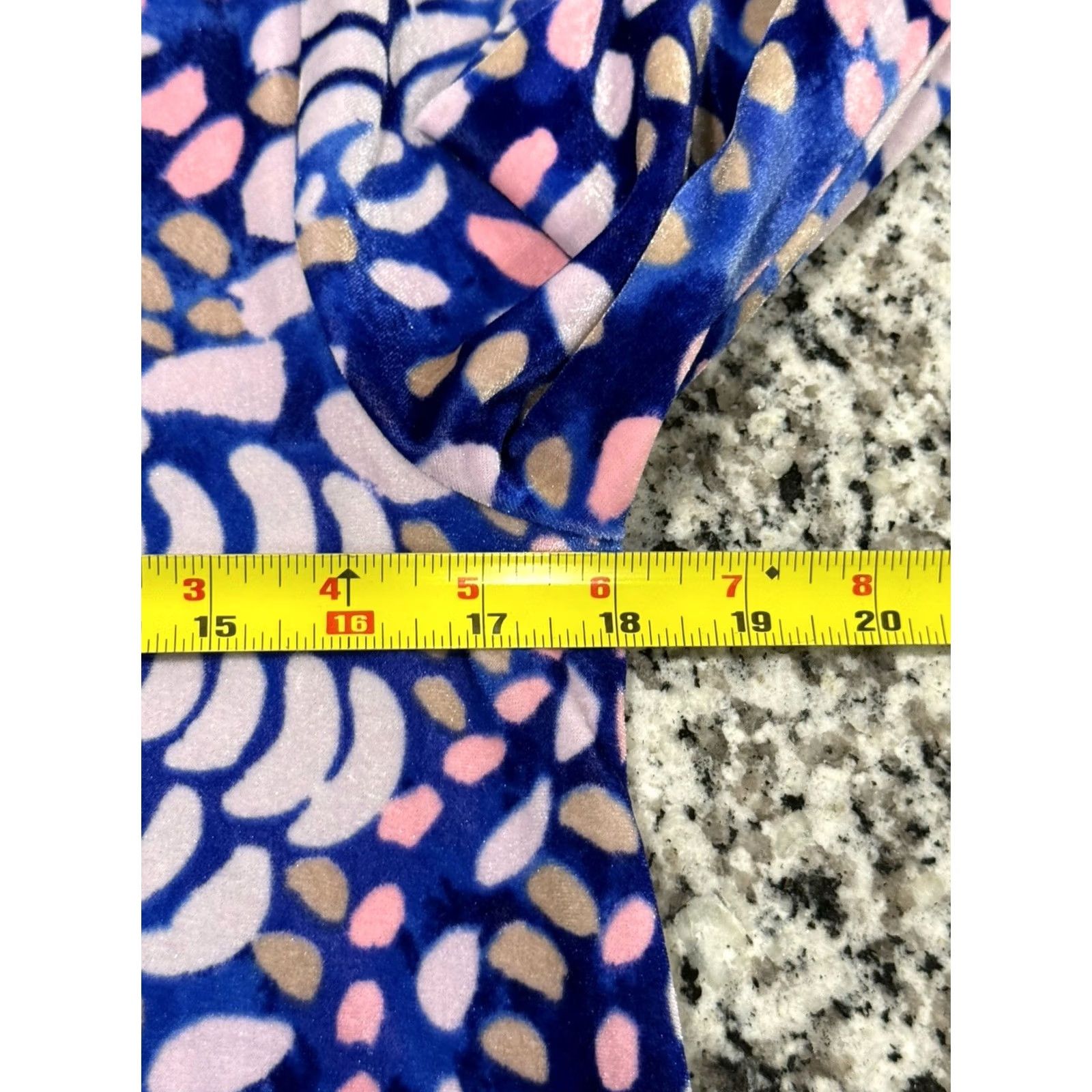 Lilly Pulitzer VINTAGE Lilly Pulitzer Velour Olive Dress Beckon Blue Sparkling Grotto Sz Medium EUC Size M / US 6-8 / IT 42-44 - 4 Thumbnail