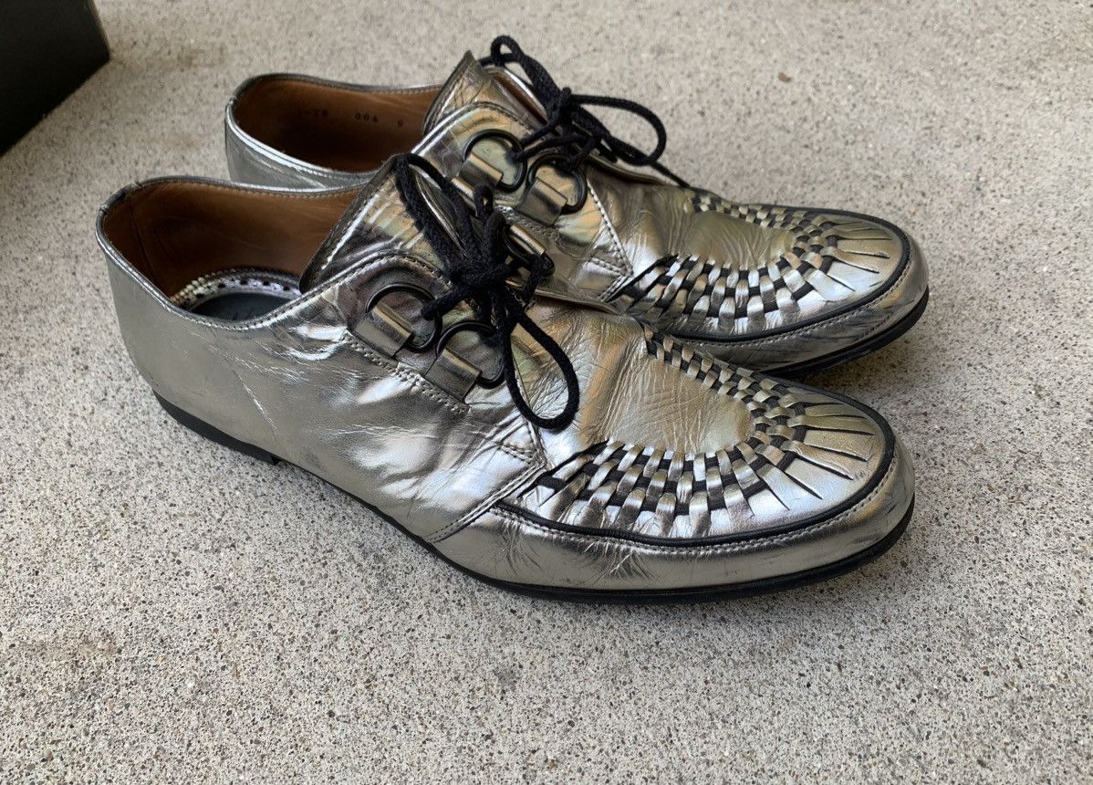 Number (N)ine Number (N)ine SS04 Silver Derby Shoes Size US 9 / EU 42 - 7 Thumbnail