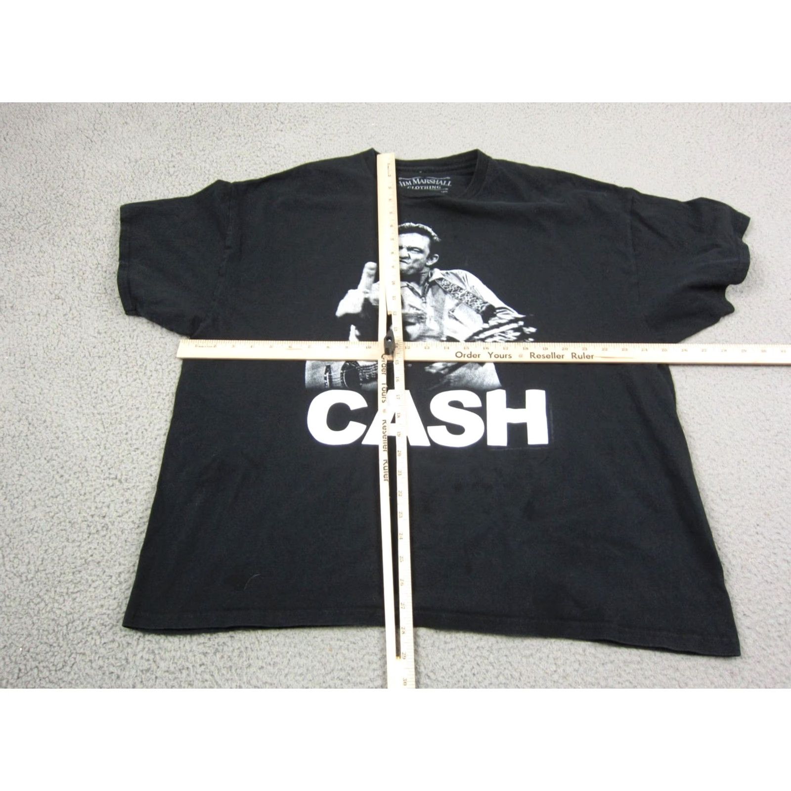 Vintage VINTAGE Jim Marshall Johnny Cash Shirt 2XL Black Mens T-Shirt Short Sleeve Crew Neck Size US XXL / EU 58 / 5 - 6 Thumbnail