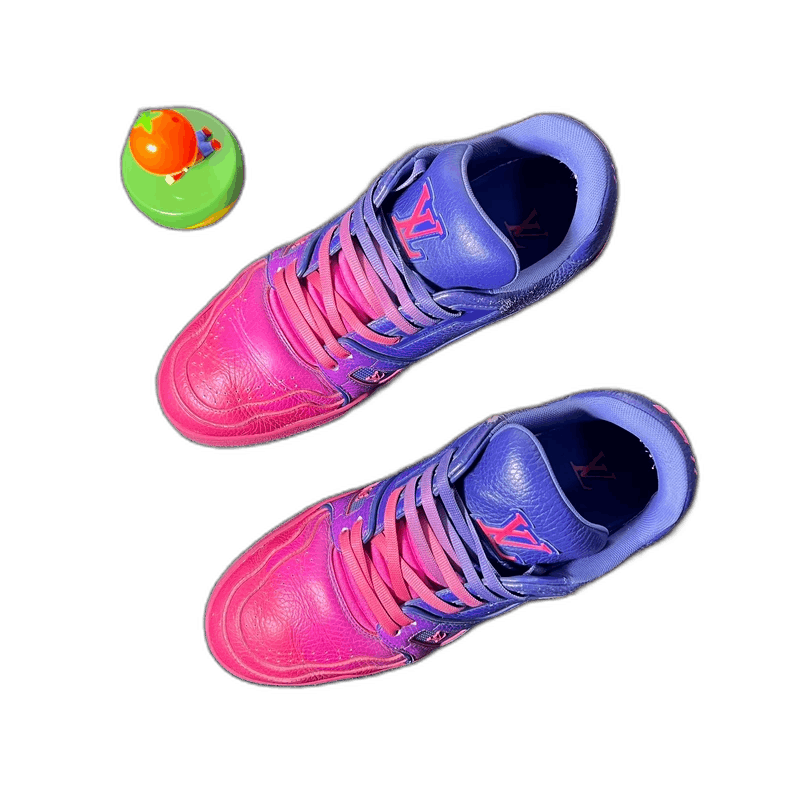 Louis Vuitton LV Trainer Purple Pink Colorful Sneakers Size 41 Size US 7 / EU 40 - 1 Thumbnail