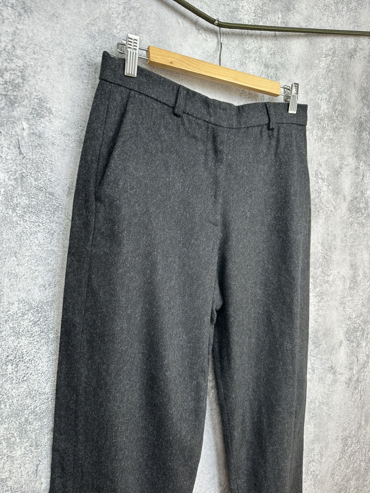 Jigsaw Jigsaw Wool Trousers Charcoal Tailored Dress Pants Straight Size 25" / US 0 / IT 36 - 3 Thumbnail