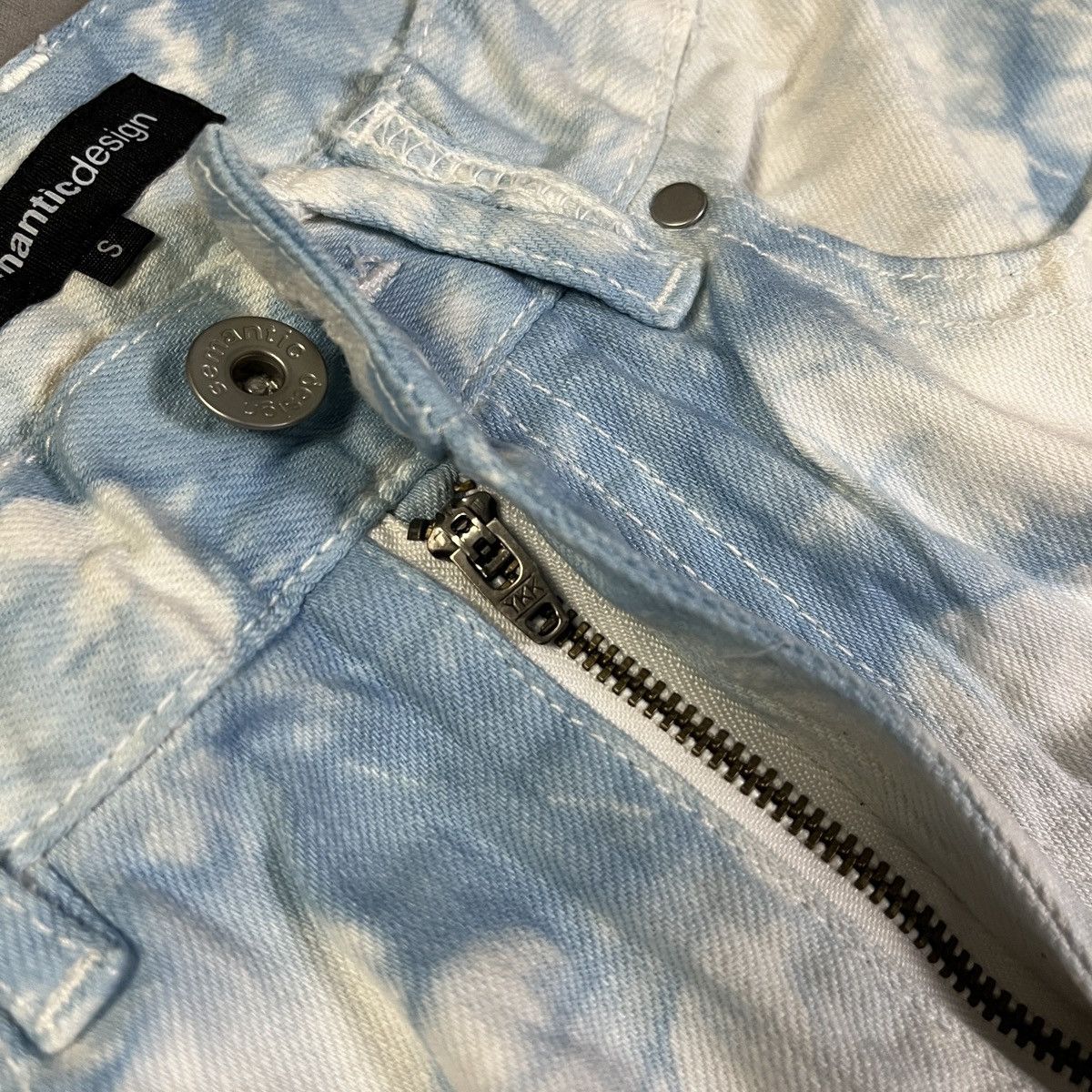 semanticdesign 2000s Semantic Design Tie Dye Denim Pants Size US 28 / EU 44 - 4 Thumbnail