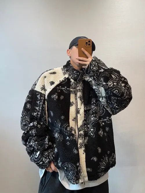 VIBE Paisley Bandana Full Zip Fleece Jacket Size US M / EU 48-50 / 2 - 5 Thumbnail