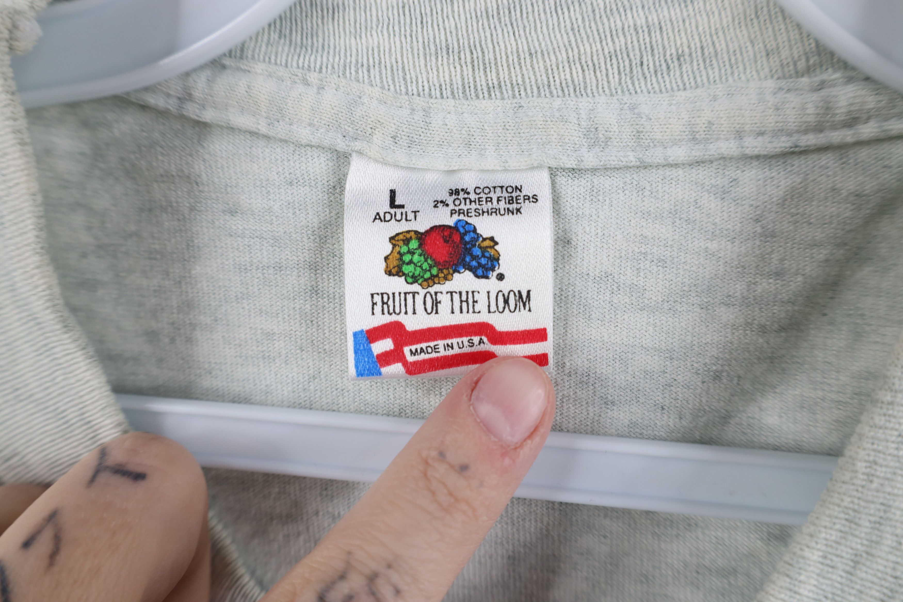 Vintage Vintage 90s Slovakia Slovensko T-Shirt Heather Gray USA Size US L / EU 52-54 / 3 - 10 Thumbnail