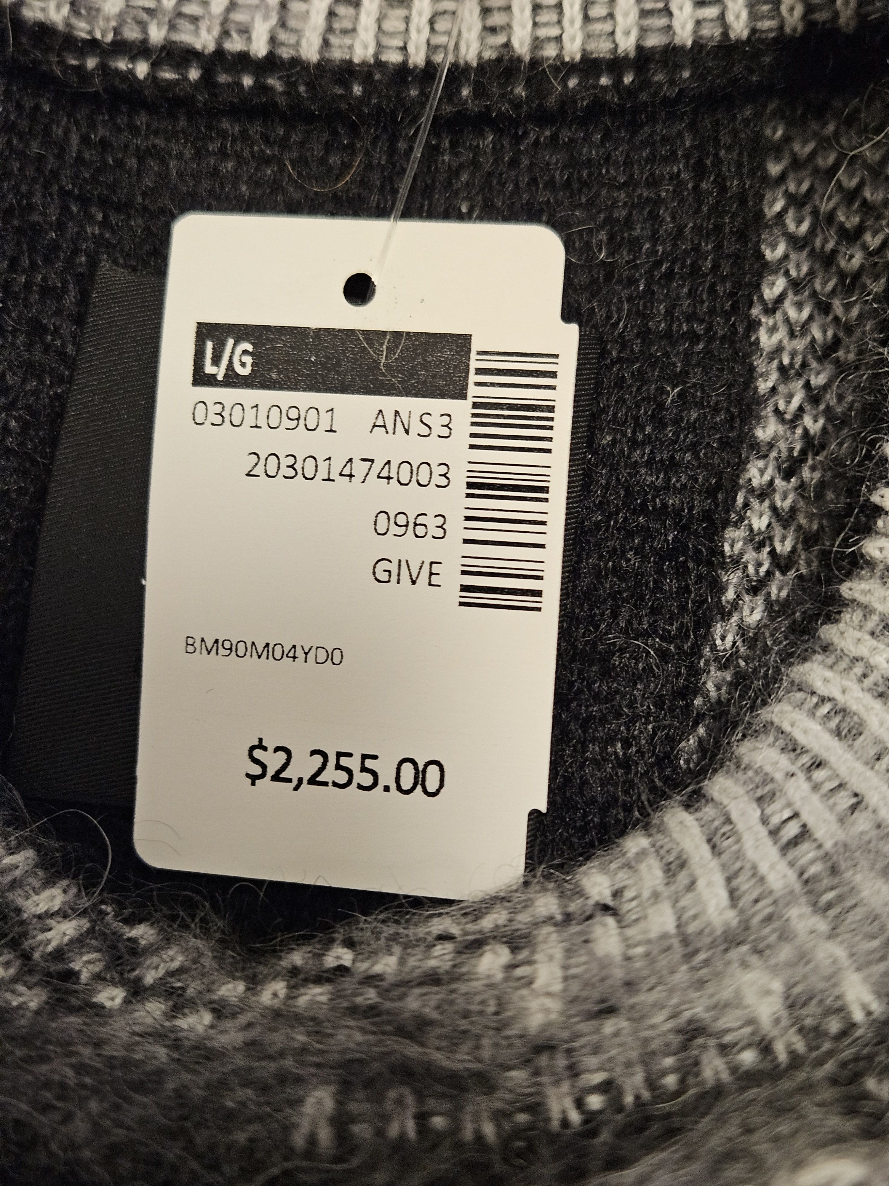 Givenchy 4G Checked Mohair Sweater Size US L / EU 52-54 / 3 - 11 Thumbnail