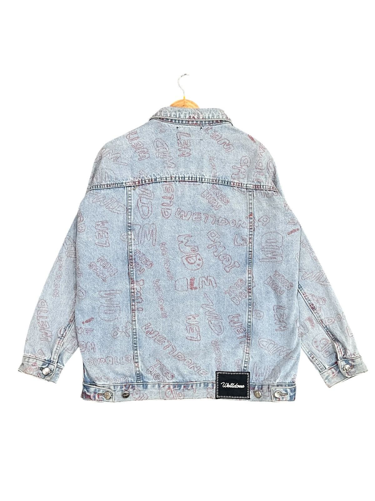 Japanese Brand × Vintage Welldone Graffity Denim Jacket Size US L / EU 52-54 / 3 - 3 Thumbnail