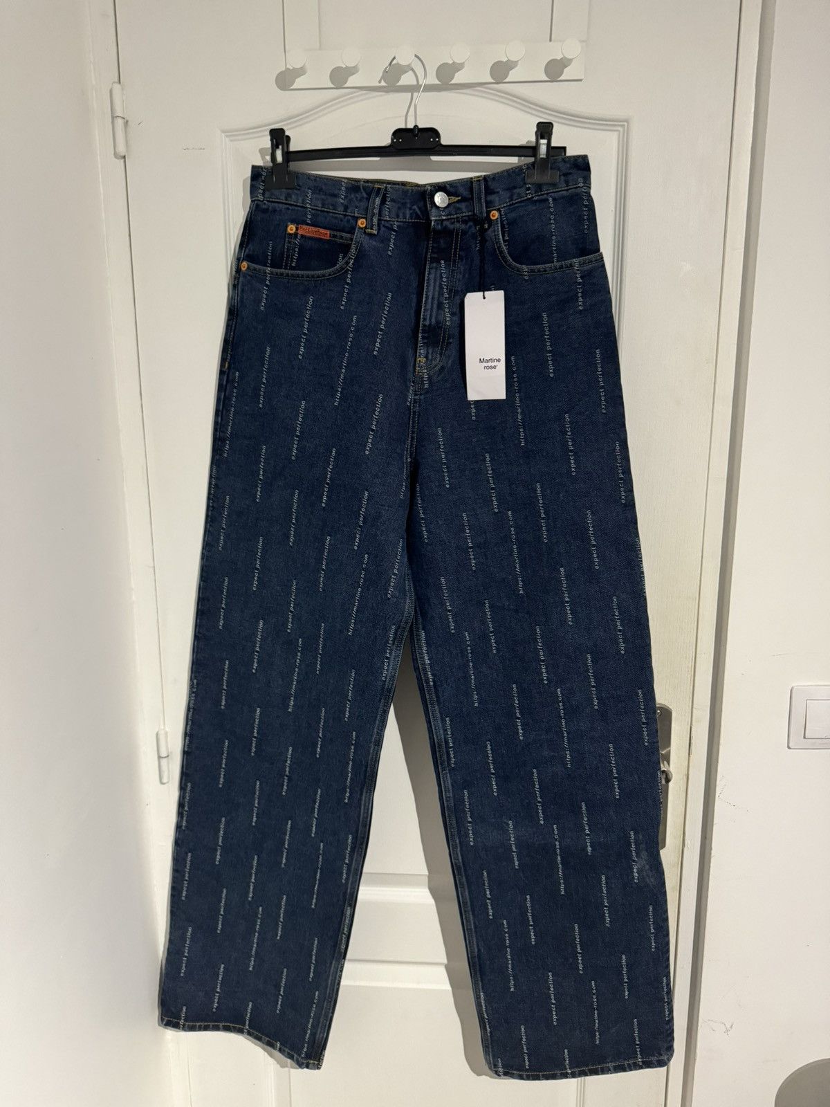 Martine Rose Logo Straight Leg Denim Jeans Size US 32 / EU 48 - 1 Thumbnail