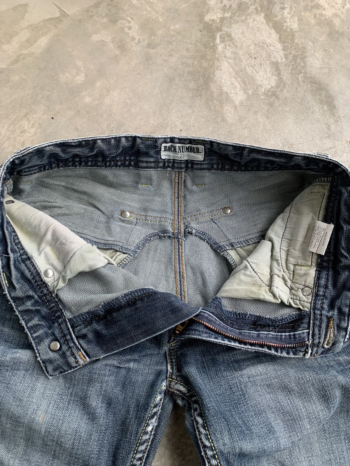 Designer × Japanese Brand Back Number zipper Side Pocket Size US 29 - 9 Thumbnail
