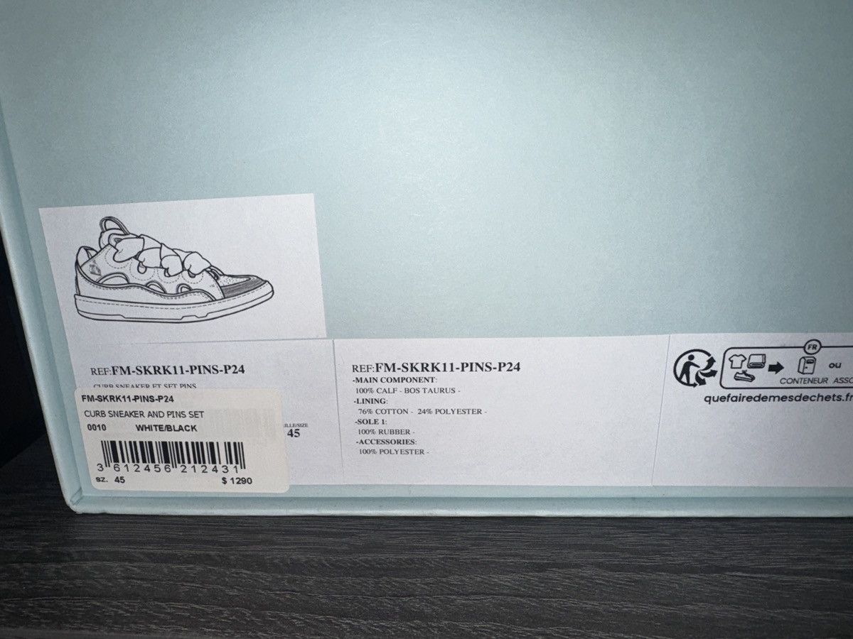 Lanvin Lanvin Future Curb Sneakers Pins Size US 11.5 / EU 44-45 - 14 Thumbnail