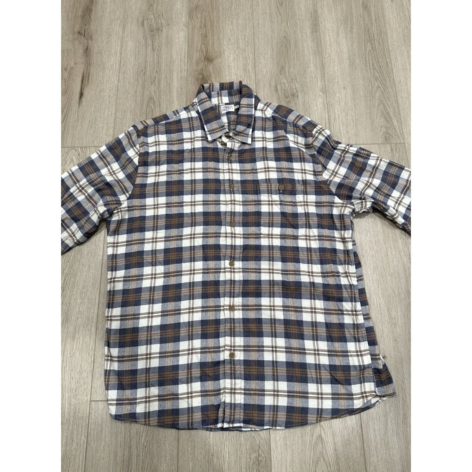 Faherty Faherty Shirt Mens 2XL The All Time Casual Brushed Flannel Autumn Plaid Size US XXL / EU 58 / 5 - 3 Thumbnail