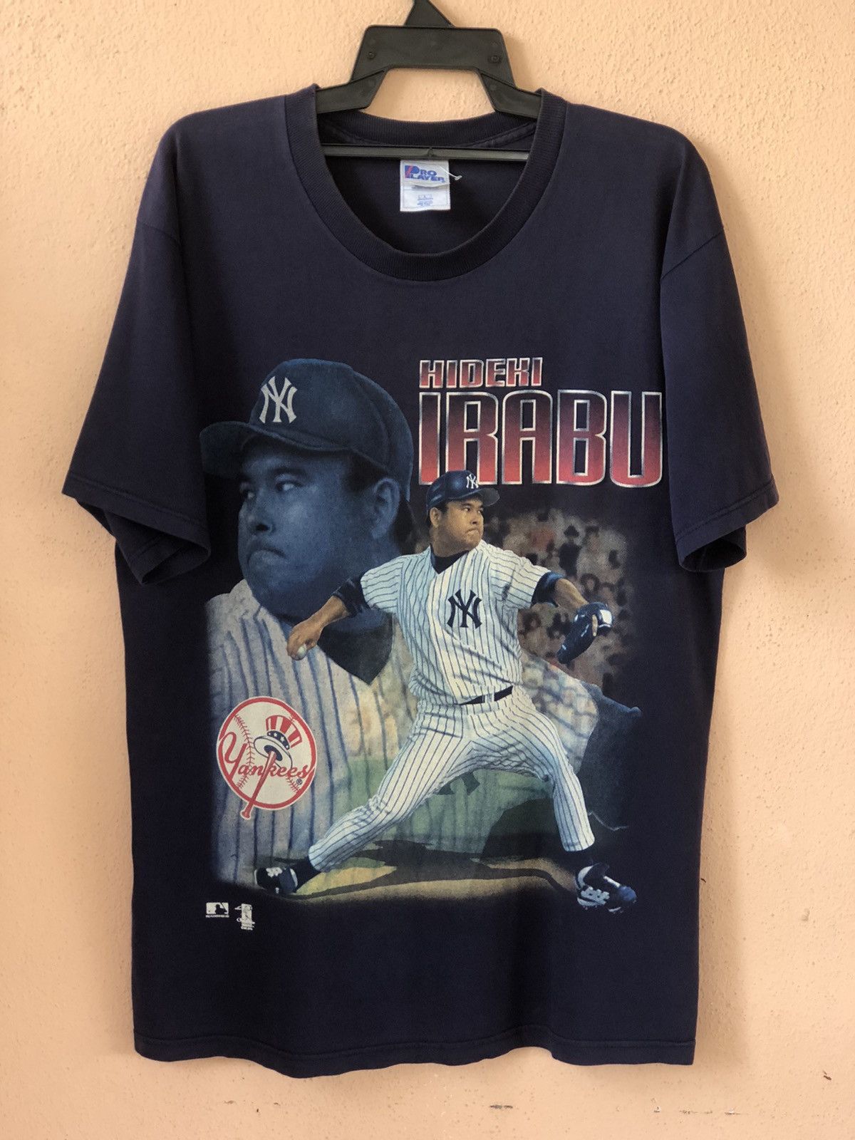 MLB Vintage 90s HIDEKI IRABU new york yankees Size US L / EU 52-54 / 3 - 1 Thumbnail