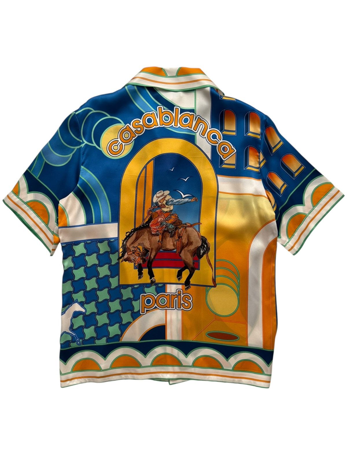 Casablanca Cuban Collar Cowboy Rodeo Silk Shirt Size US S / EU 44-46 / 1 - 2 Thumbnail