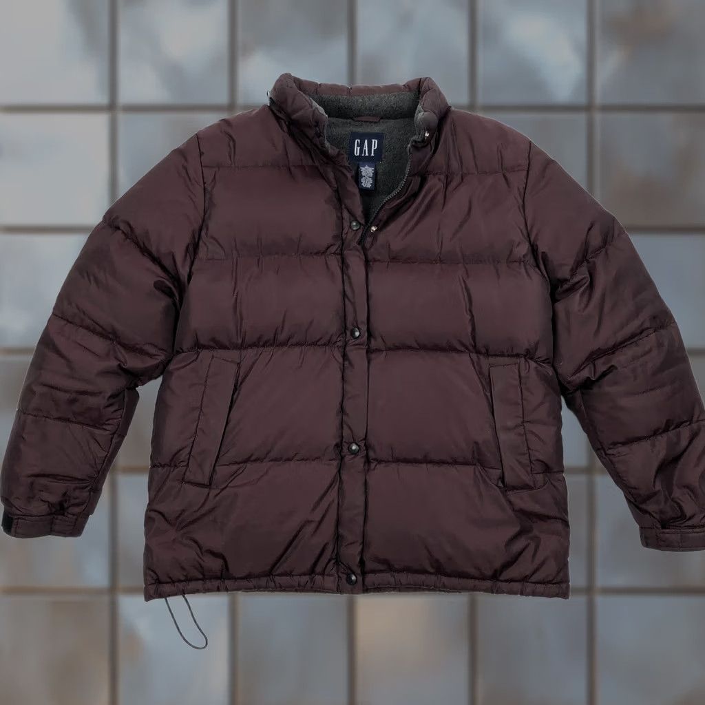 Gap GAP Mens L Maroon Puffer Jacket Down Feather Insulated Vintage Jacket Women? No Size US L / EU 52-54 / 3 - 1 Thumbnail