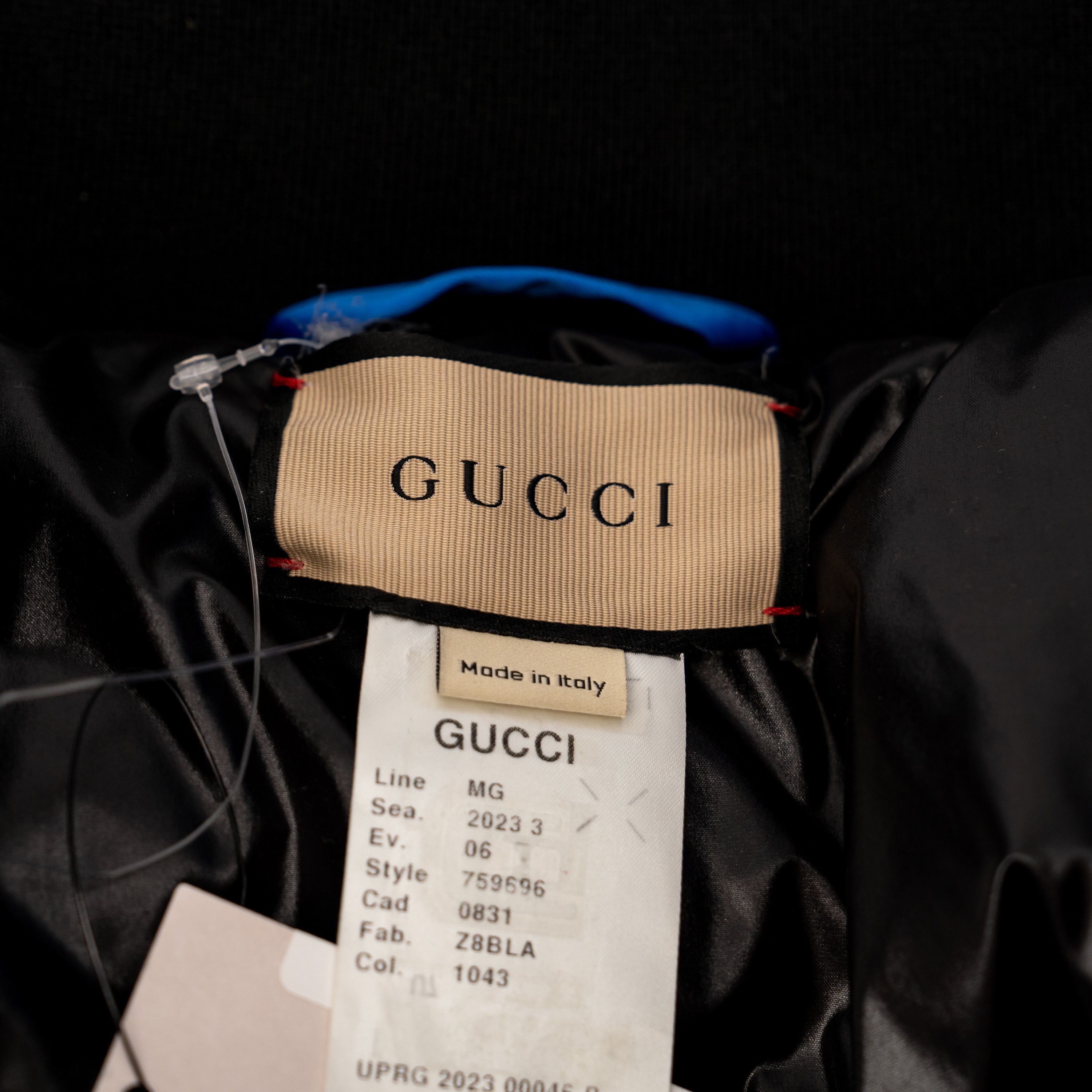 Gucci 48 M Gucci Nylon Satin Down Jacket Puffer Black Blue White Size US M / EU 48-50 / 2 - 9 Thumbnail