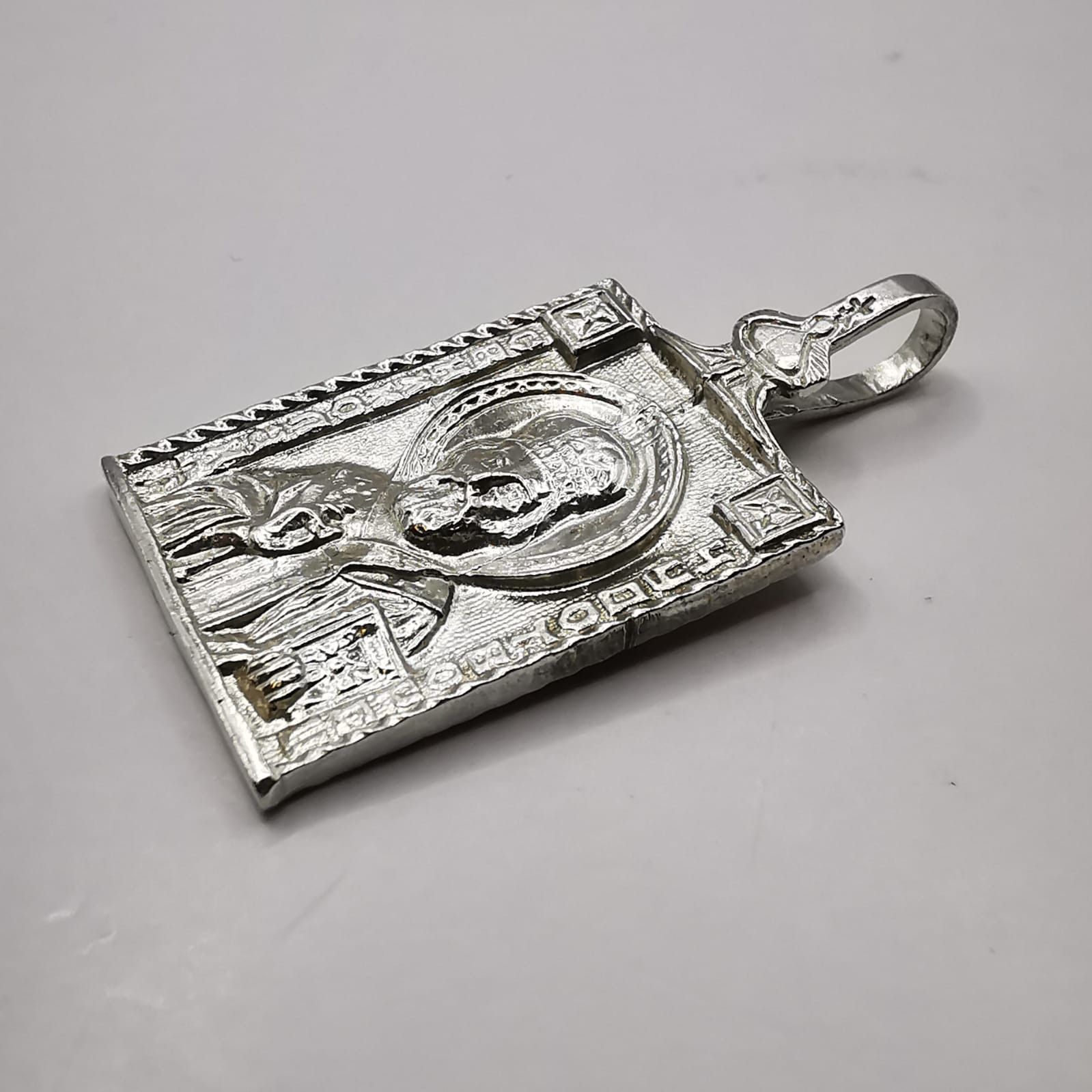 Sterling Silver Vintage pendant "Nicholas the Wonderworker 925 silver 7,46g Size ONE SIZE - 2 Thumbnail
