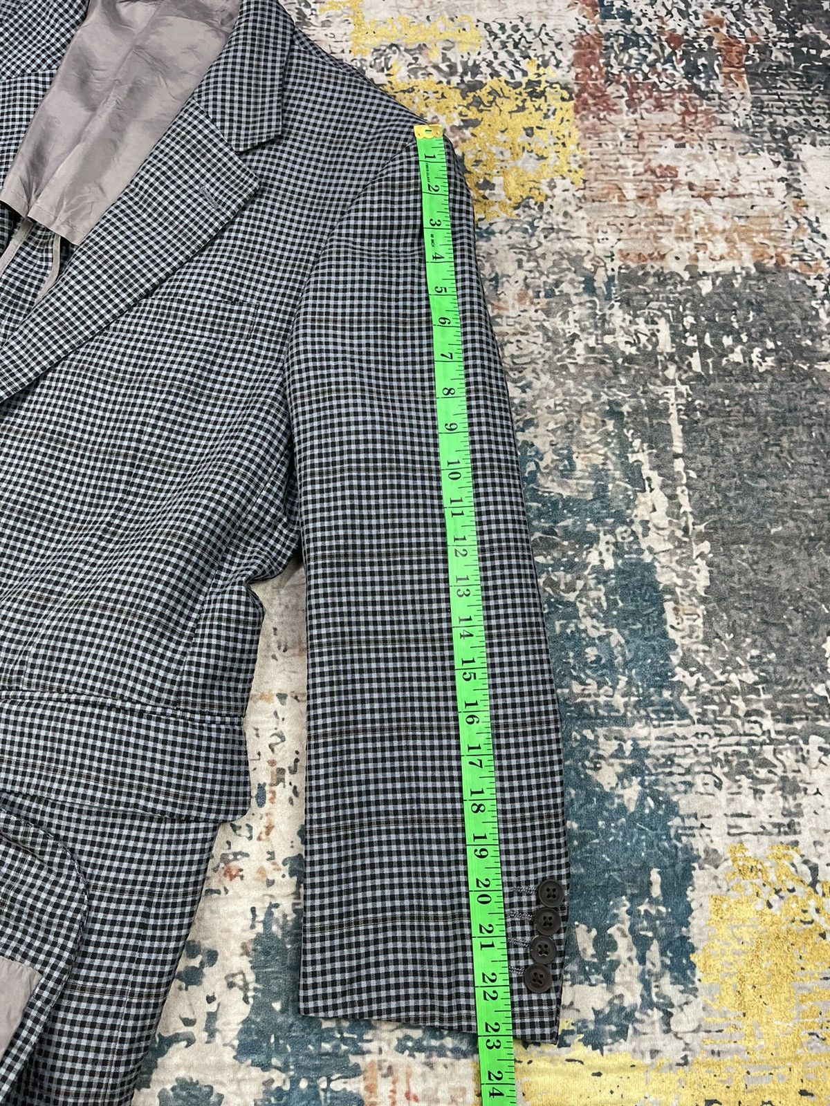 Burberry Burberry London Checked Plaid Silky Wool Blazer Size US M / EU 48-50 / 2 - 13 Thumbnail