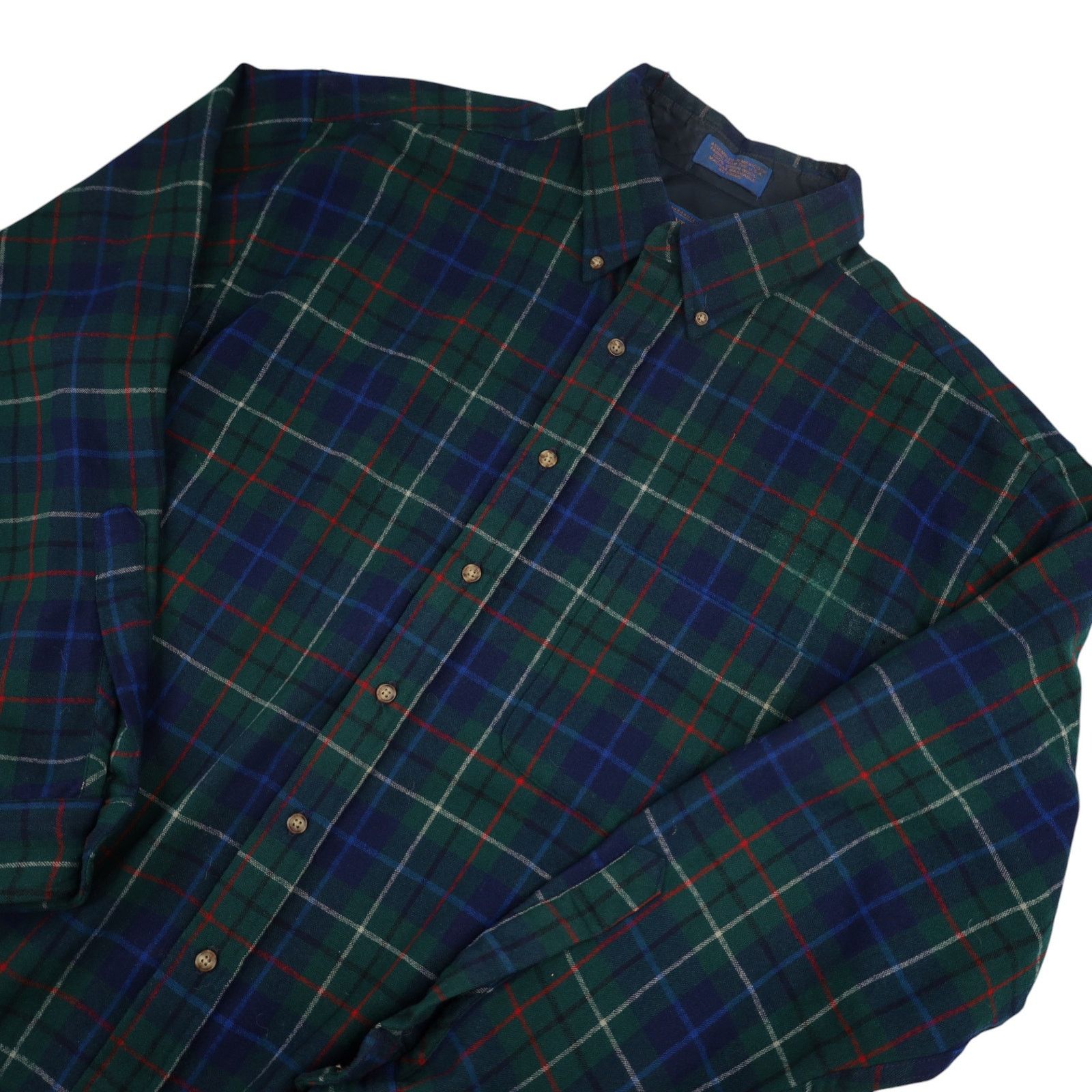 Pendleton Pendleton Authentic Hunting Tartan Wool Flannel Shirt Size US XL / EU 56 / 4 - 2 Thumbnail