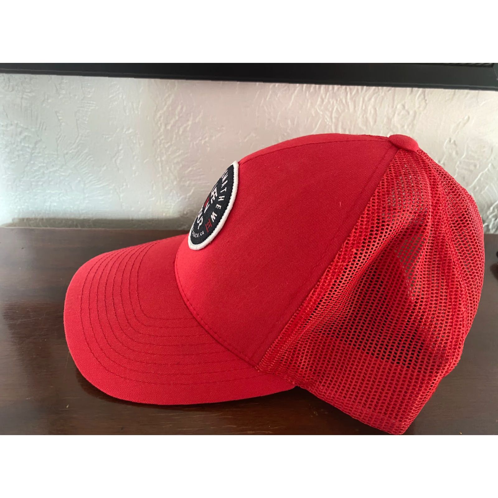 TravisMathew Travis Mathew Snapback Hat Red Black Trucker Men Adjustable Golf Life On Tour Rare Size ONE SIZE - 5 Thumbnail