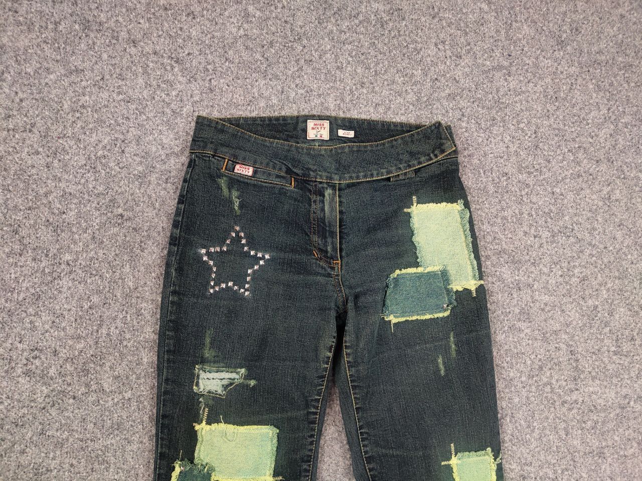 Miss Sixty Vintage Miss Sixty roxy Low Rise Flared patchwork Jeans Y2K Size 31" - 8 Thumbnail