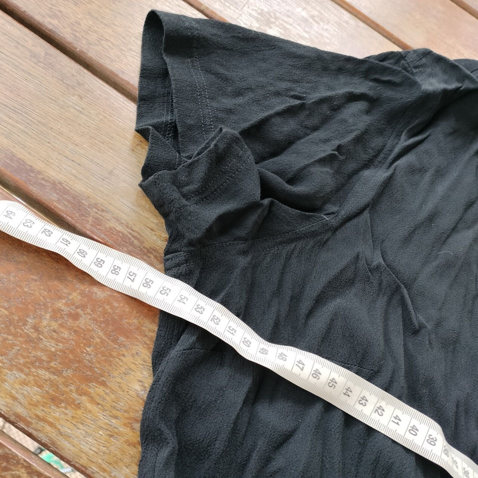 Other Womens Black Maxi Dress Size 16 Short Sleeve Tie Waist Size XL / US 12-14 / IT 48-50 - 12 Thumbnail