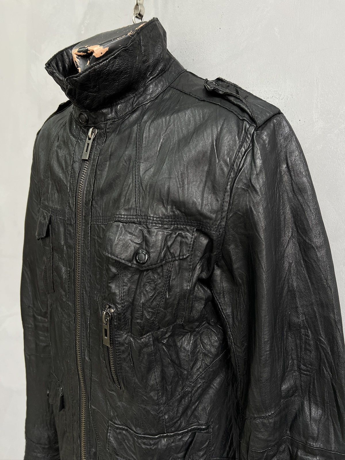 Hysteric Glamour Black Leather gothic avant garde Rick Owens style y2k hype Size US M / EU 48-50 / 2 - 3 Thumbnail