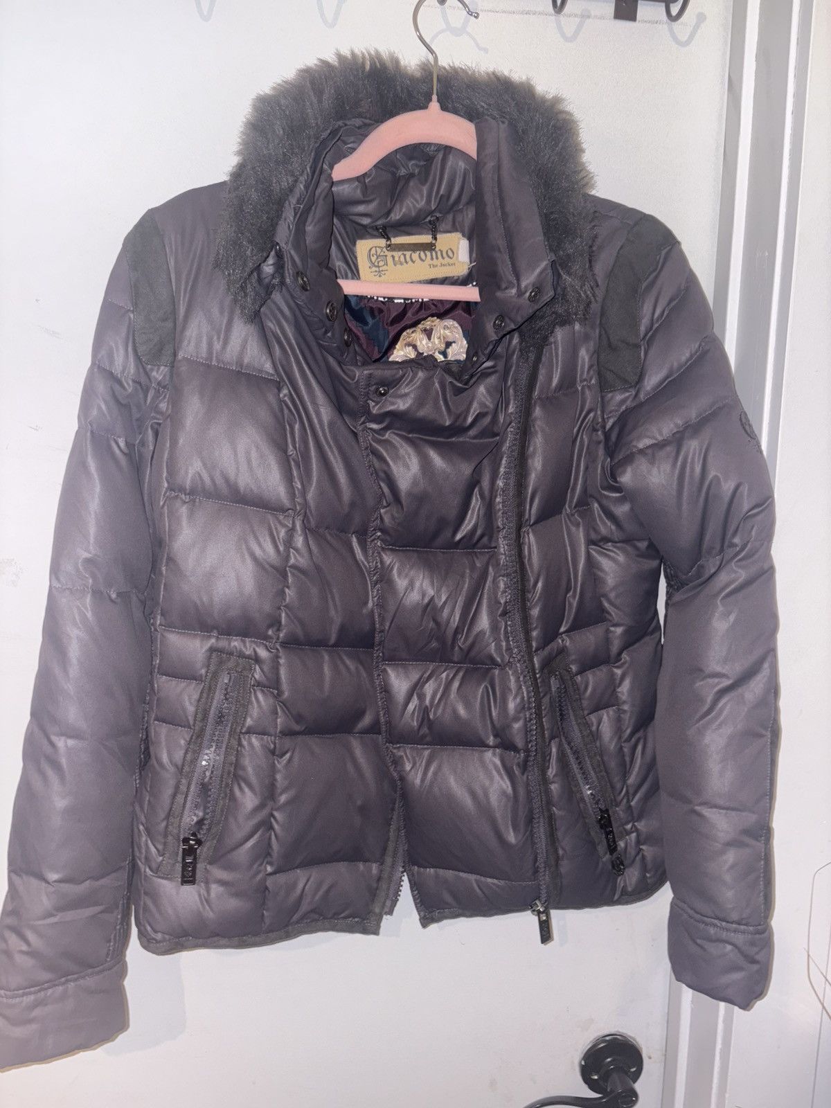 Other GIACOMO WOMANS JACKET FUR GREY Size S / US 4 / IT 40 - 1 Thumbnail
