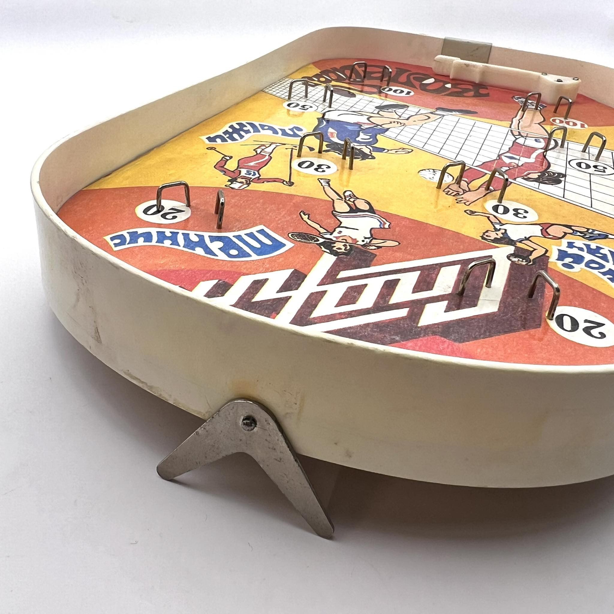 Vintage 1980 Soviet Vintage Wooden Kids Board Game Billiards Sport Size ONE SIZE - 7 Thumbnail