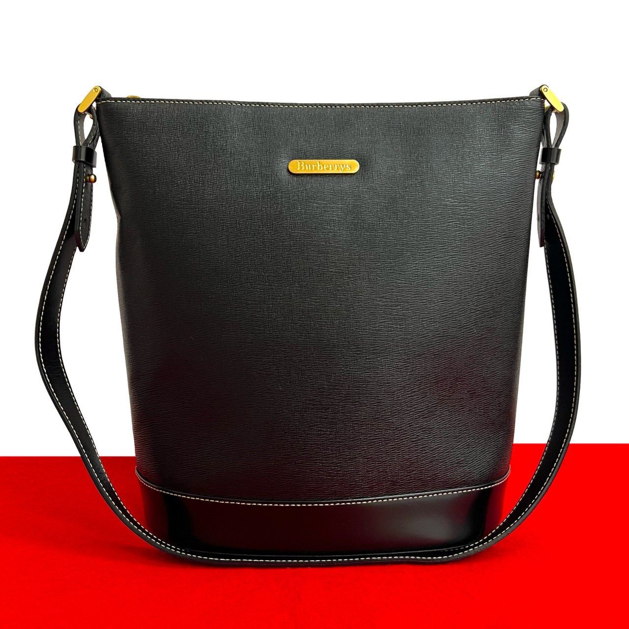 Burberry Burberrys Leather Shoulder Bag Leather Shoulder Bag DUTY FREE for USA