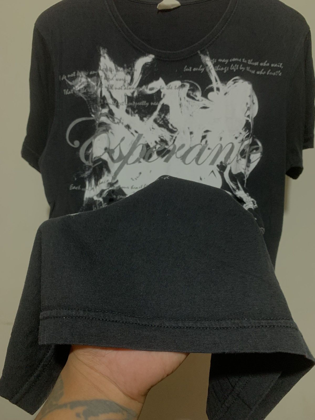 Hysteric Glamour × Undercover Japanese Esperance Smoke Poem Tee Ifsixwasnine Style Tee Size US L / EU 52-54 / 3 - 4 Thumbnail