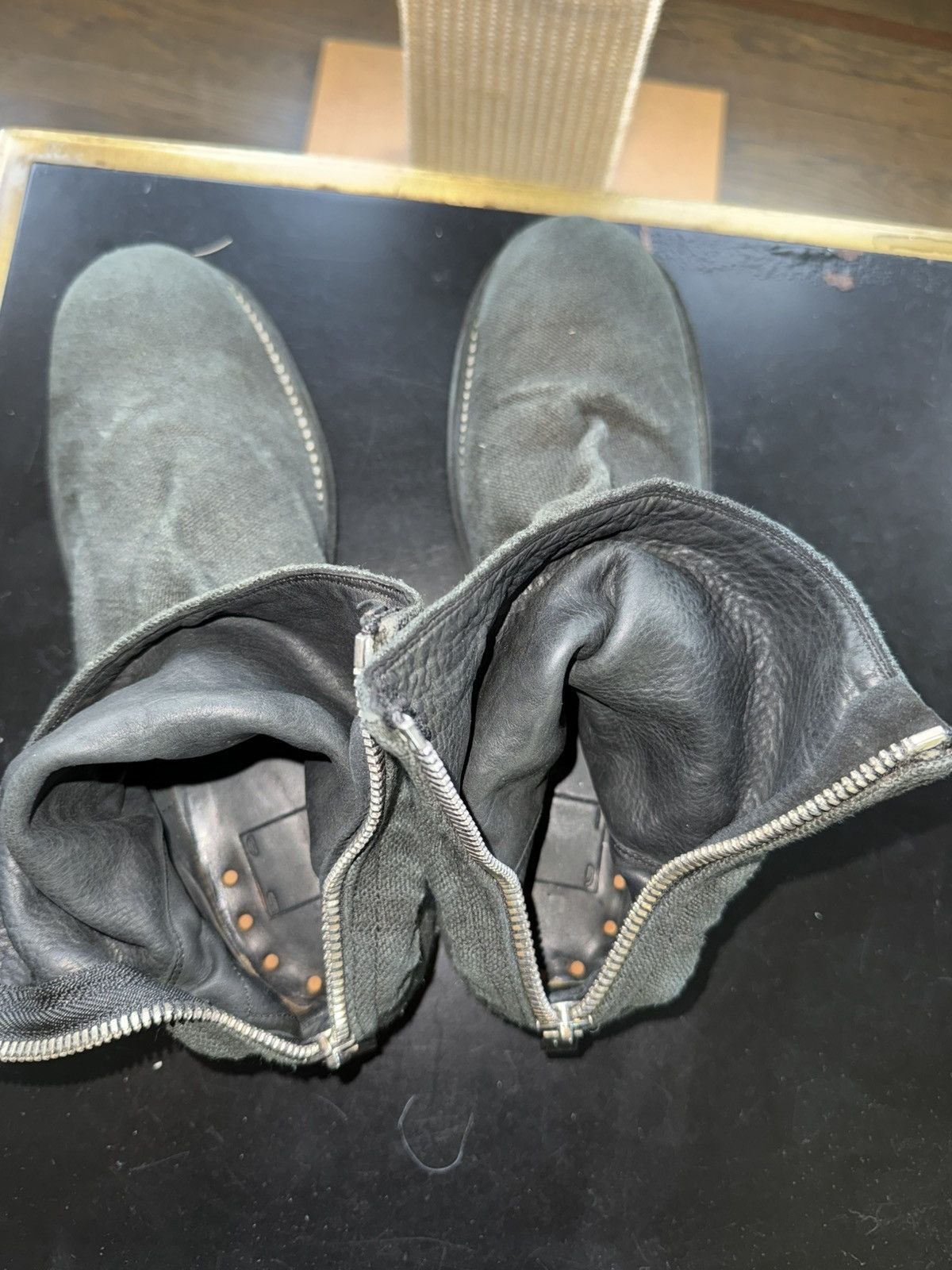 Guidi GUIDI 986 back zips Linen over Leather BNIB Size US 9 / EU 42 - 13 Thumbnail