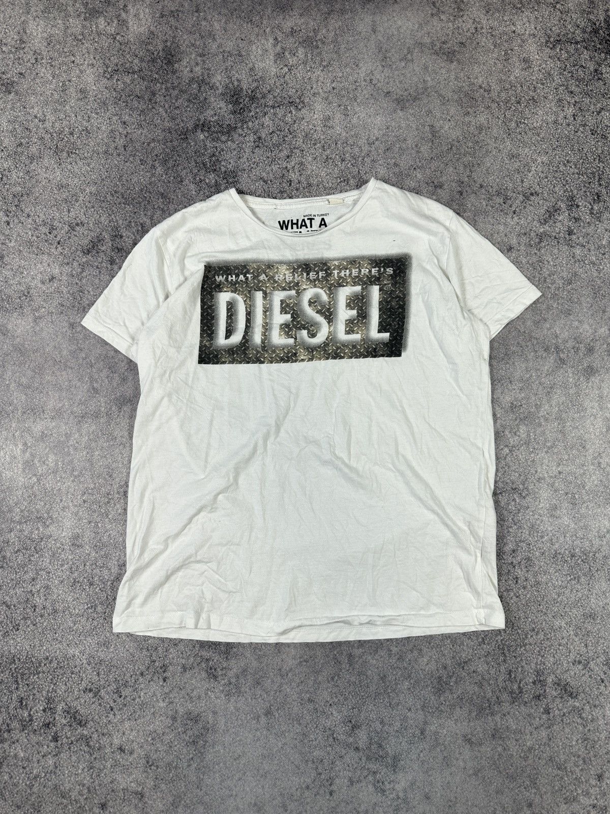 Diesel Y2K Vintage Diesel Big Logo Streetwear Avant Garde Rare VTg Size US XL / EU 56 / 4 - 1 Thumbnail