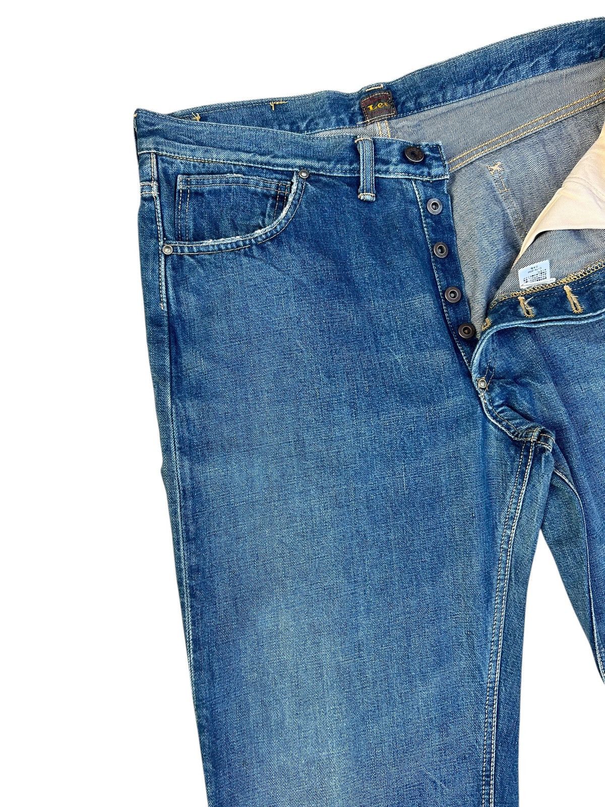 Lee Vintage 90s Lee Union Made Denim Lot 2101 WW2 Selvedge Jeans Size US 32 / EU 48 - 8 Thumbnail