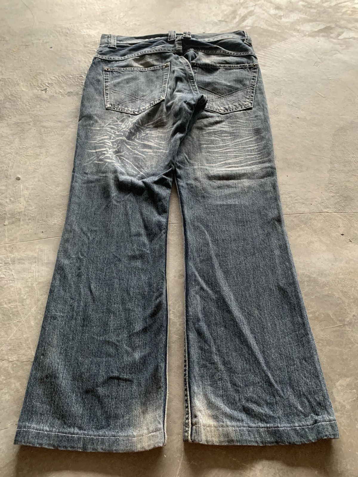 If Six Was Nine flared y2k sorridere sick washed design japanese jeans Size US 30 / EU 46 - 17 Thumbnail
