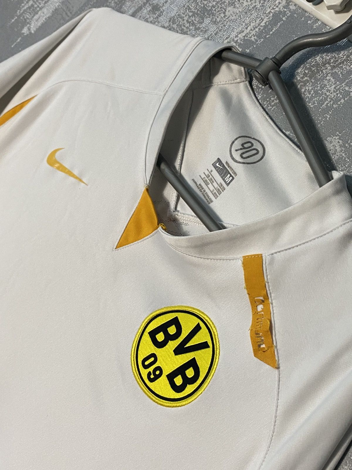 Nike Borussia Dortmund BVB Nike Match Worn Soccer Jersey Football Size US M / EU 48-50 / 2 - 2 Thumbnail