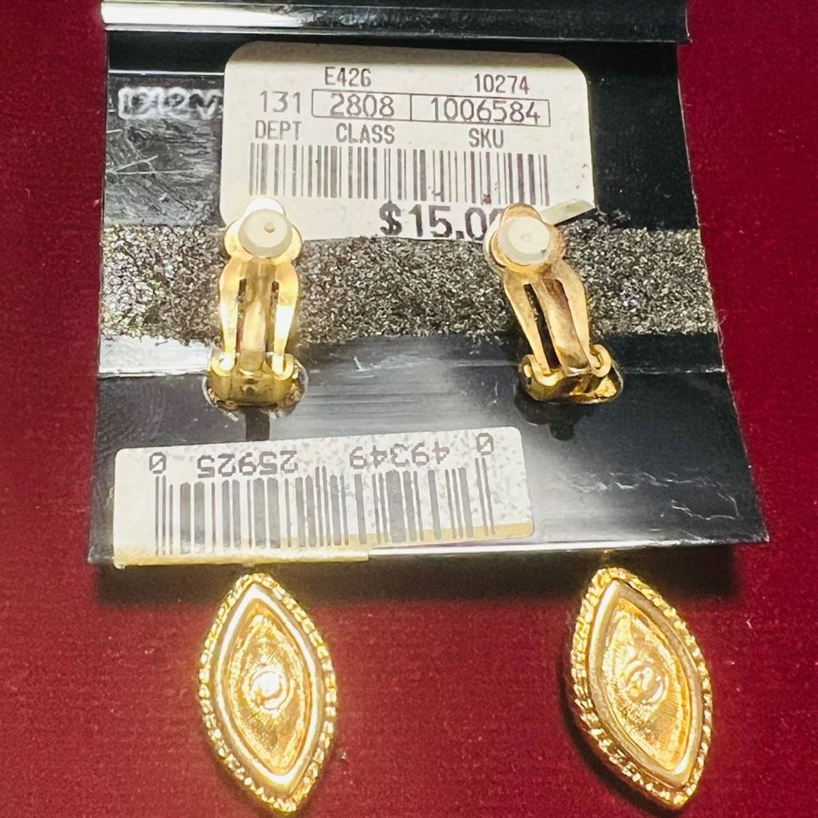 Swarovski Vintage Swarovski Knot Blue Crystal Drop Clip Earrings Size ONE SIZE - 8 Thumbnail