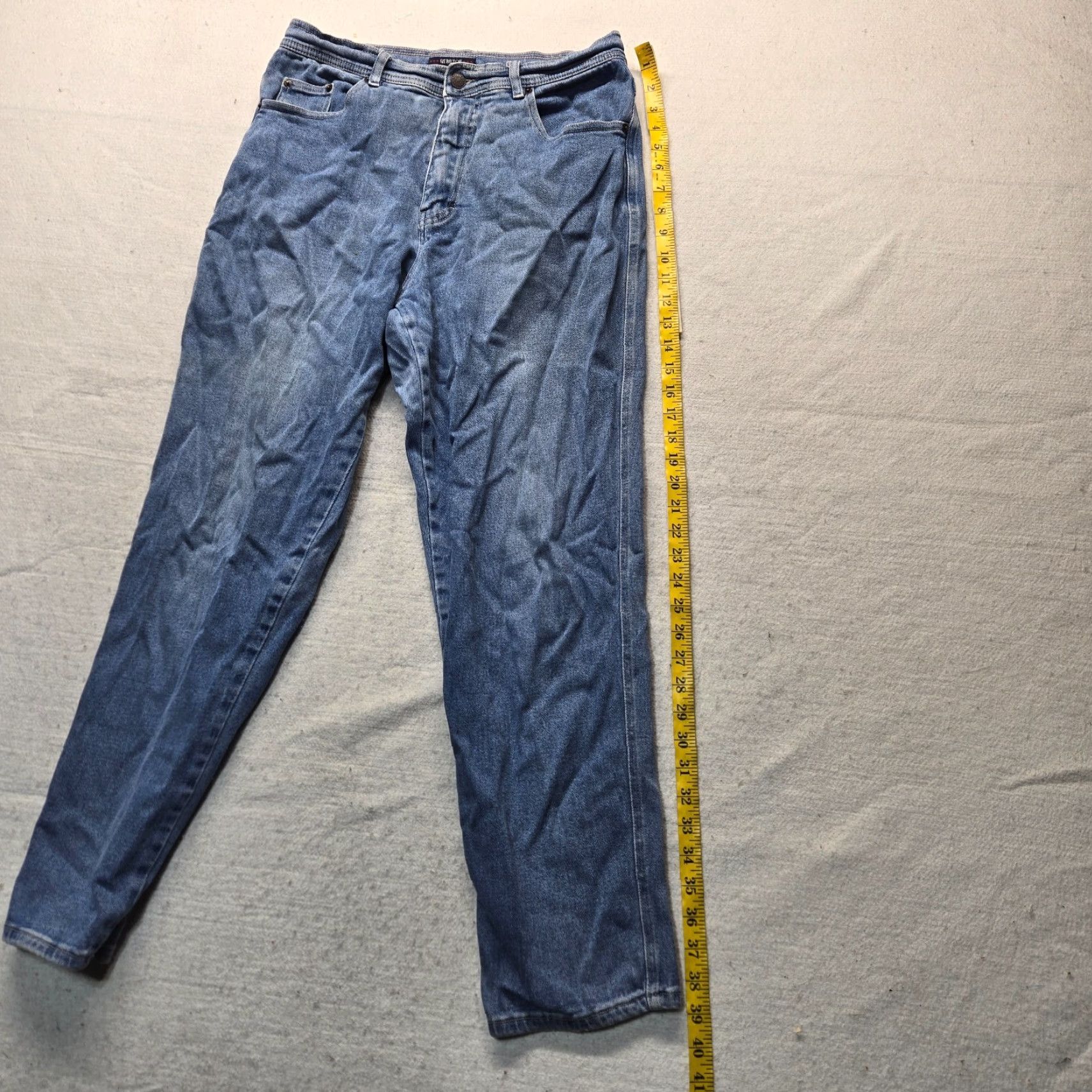 Bill Blass VINTAGE Bill Blass Jeans Women Size 12 Blue Stretch Straight Adult Womens Jeans Jeans Blue Stretch Size 12 Womens 90s Size 34" / US 12 / IT 48 - 7 Thumbnail