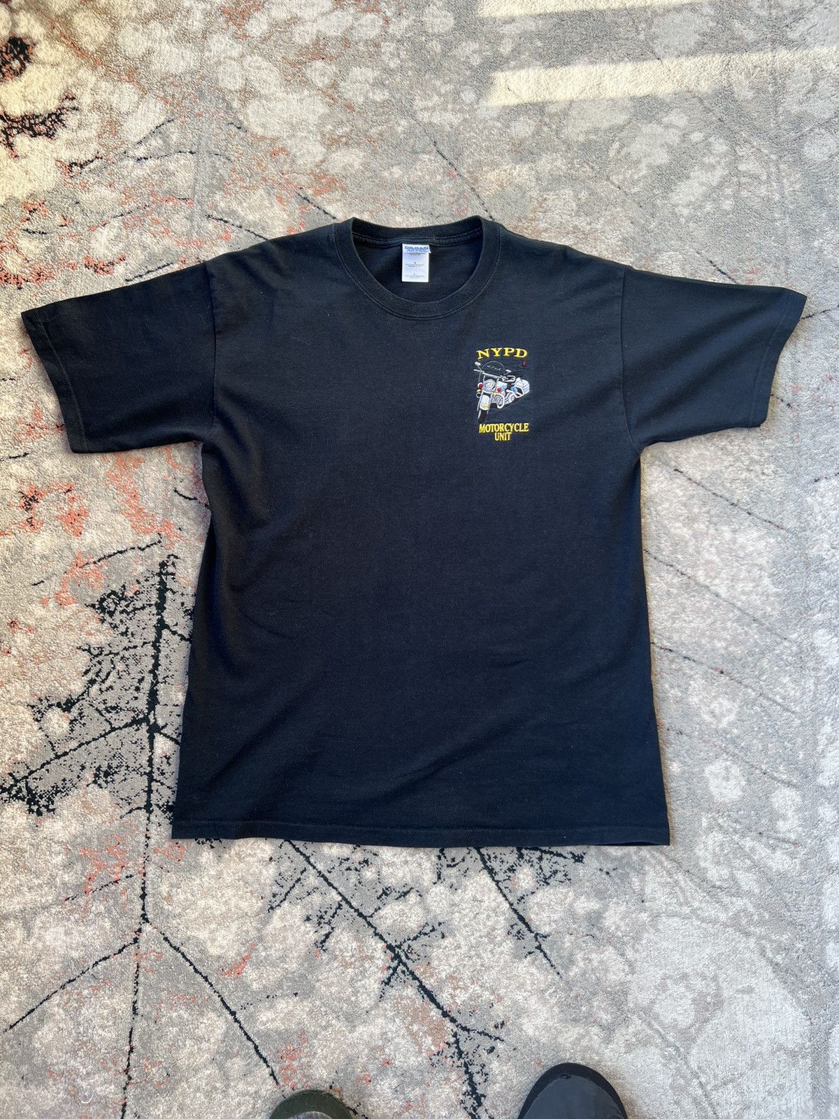 Vintage Vintage NYPD Motorcycle Unit Tee Size US L / EU 52-54 / 3 - 2 Thumbnail
