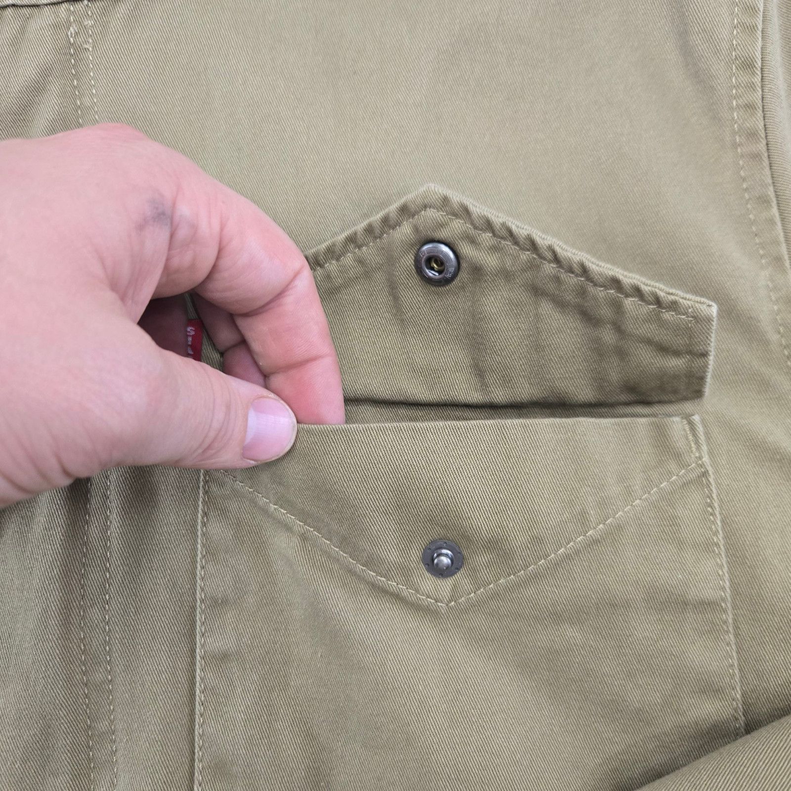 Levi's Levi’s Khaki Cotton Utility Field Jacket Safari Size Medium Size M / US 6-8 / IT 42-44 - 6 Thumbnail
