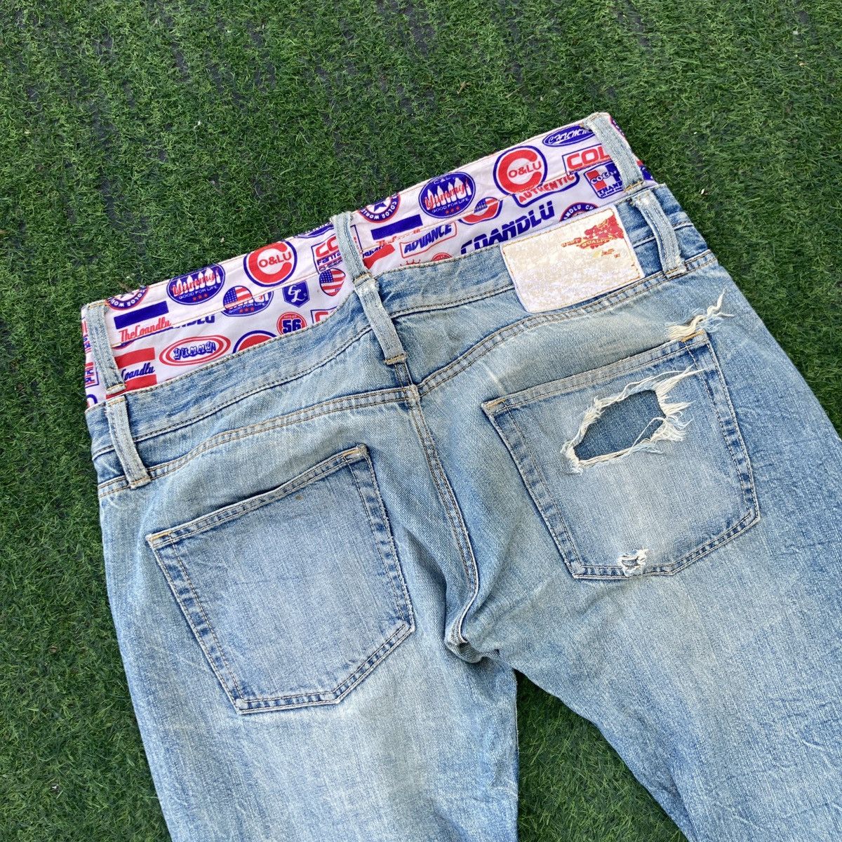 Hysteric Glamour CO & LU DISTRESSED JEANS Size US 35 - 13 Thumbnail