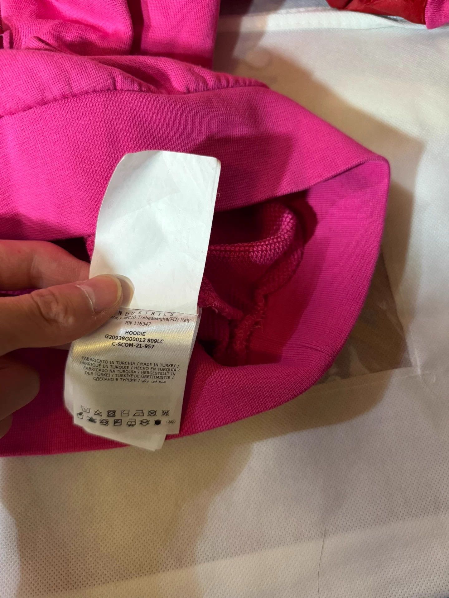 Moncler Moncler Women's Magenta Color Blocked Logo Hoodie XL Size XL / US 12-14 / IT 48-50 - 4 Thumbnail
