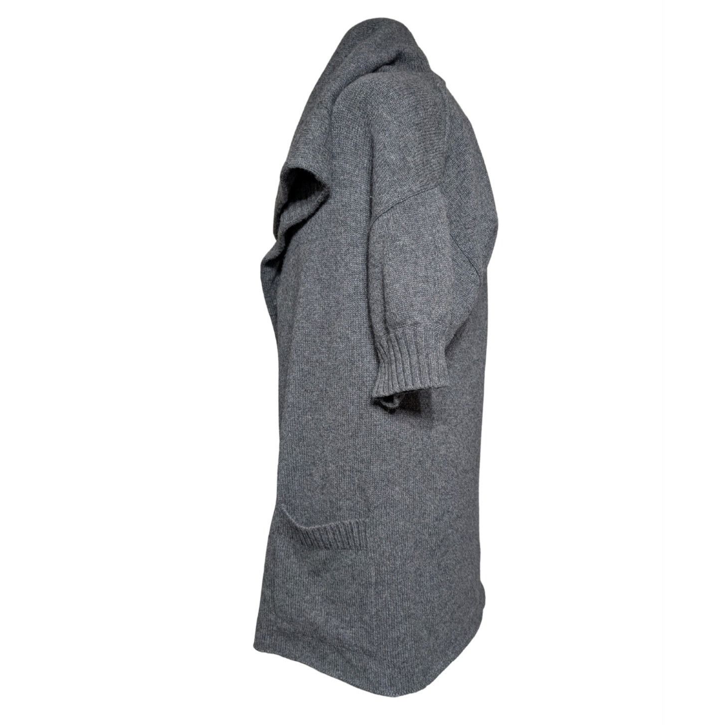 Vince Vince Gray Hooded Knit Cardigan Size Small Womens Sweater Size S / US 4 / IT 40 - 2 Thumbnail